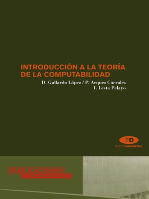 cover image of Introducción a la teoría de la computabilidad